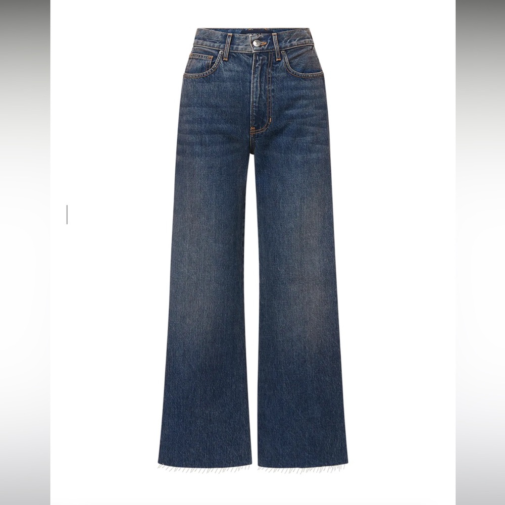 Veronica Beard Taylor Cropped Wide-Leg Jean NWT